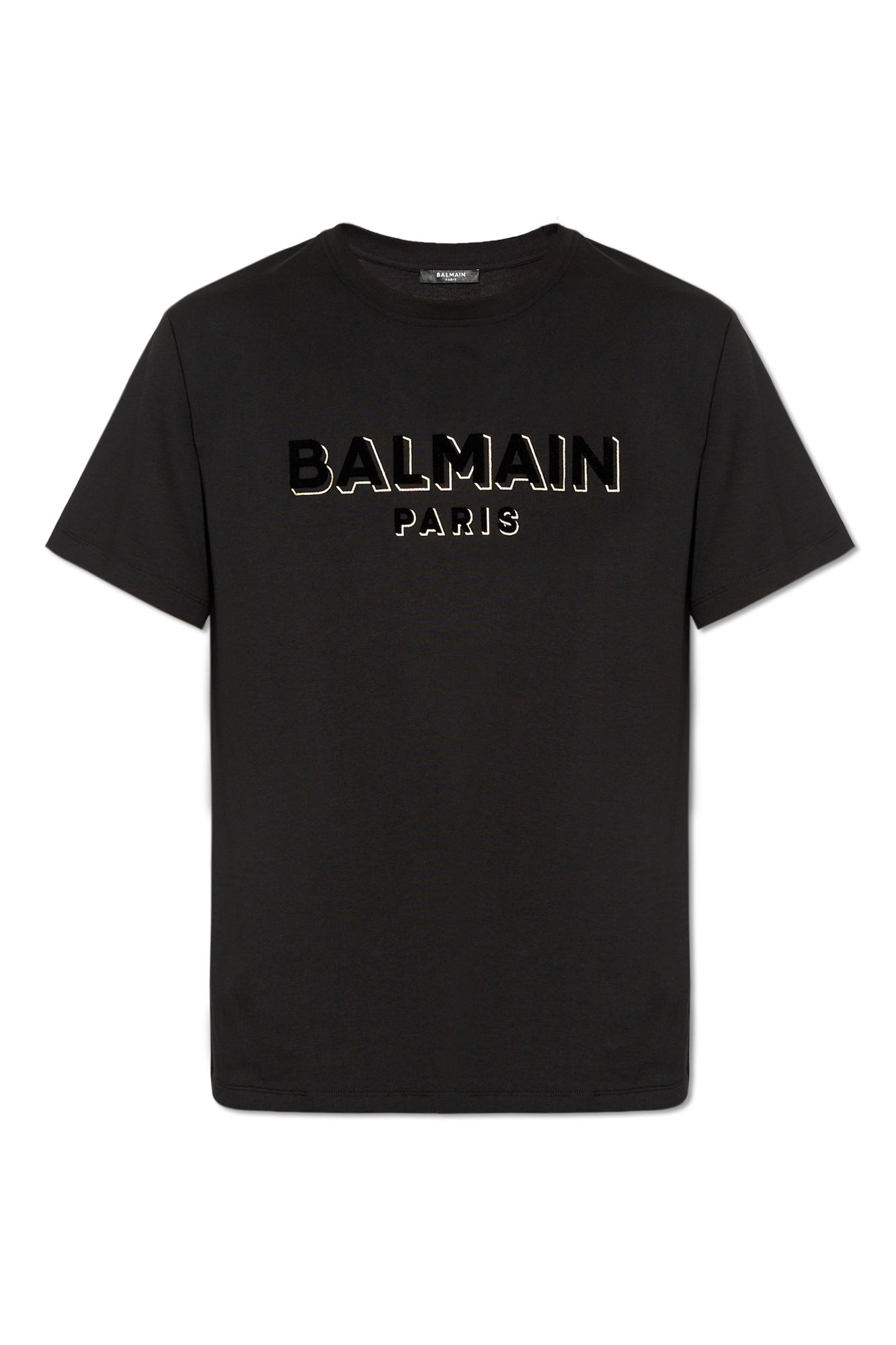 Black T-shirt with logo Balmain - Vitkac Italy